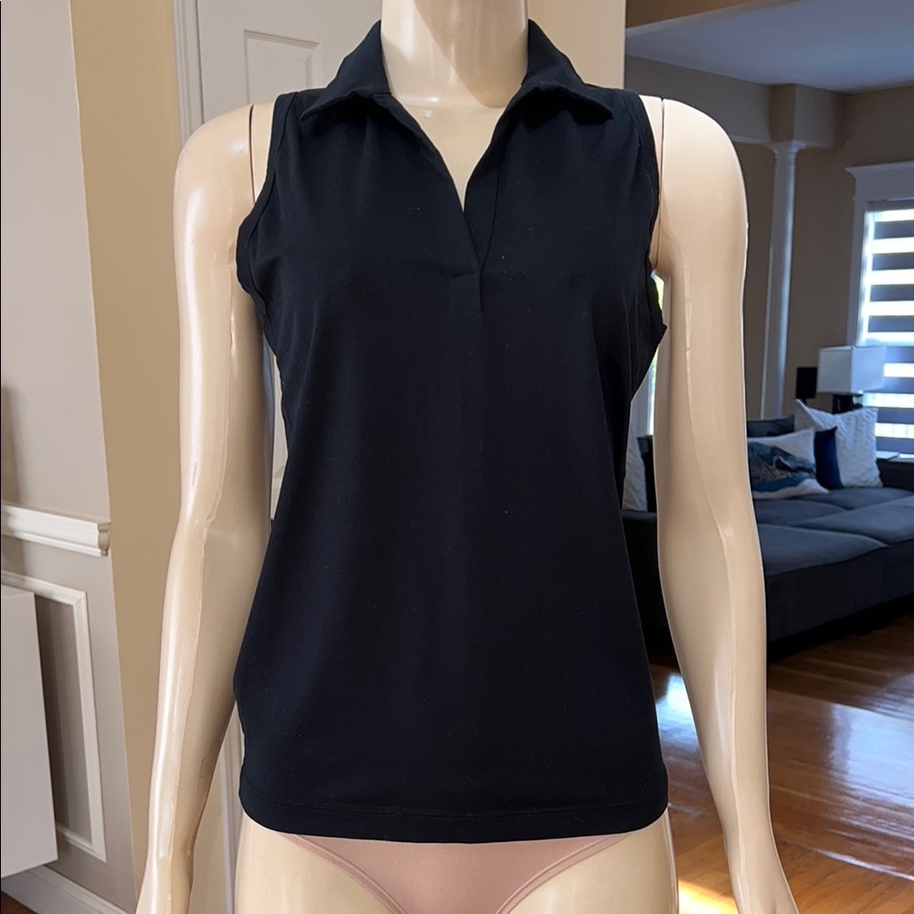 Jil Sander Blue Fitted Polo Tank Top